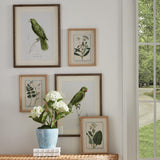 Napa Fabric wrapped frame DAINTY FLORA & FAUNA STUDY, SET OF 9