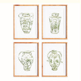 Napa Includes mat CHINOISERIE JAR PRINTS, SET OF 4