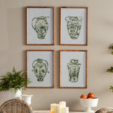 Napa Includes mat CHINOISERIE JAR PRINTS, SET OF 4