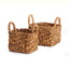 Napa Natural EVE BANANA LEAF BASKETS WITH HANDLES SMALL, SET OF 2