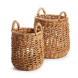 Napa Natural CAM BANANA LEAF BASKETS W/ HANDLES, SET OF 2