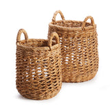 Napa Natural CAM BANANA LEAF BASKETS W/ HANDLES, SET OF 2