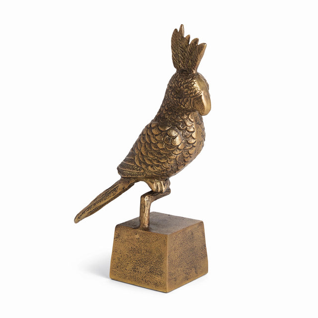 Napa Antique Brass PARROT SCULPTURE