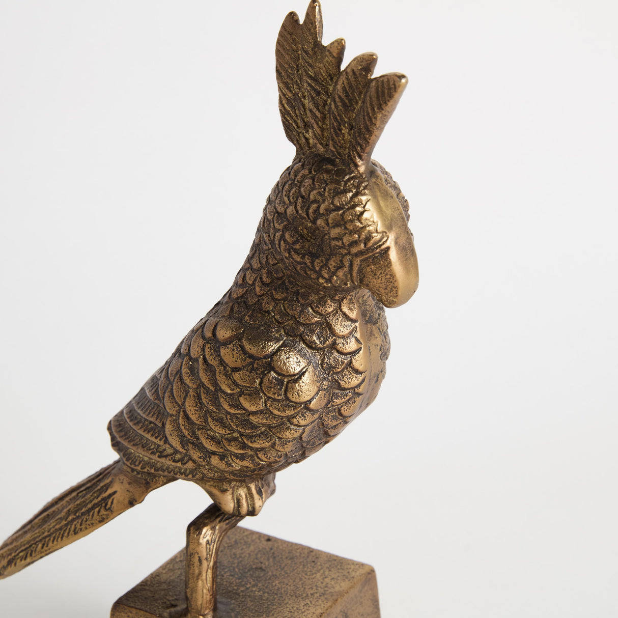 Napa Antique Brass PARROT SCULPTURE