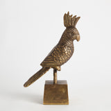 Napa Antique Brass PARROT SCULPTURE