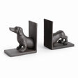 Napa Black Bronze DACHSHUND BOOKENDS, SET OF 2