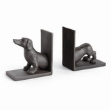 Napa Black Bronze DACHSHUND BOOKENDS, SET OF 2