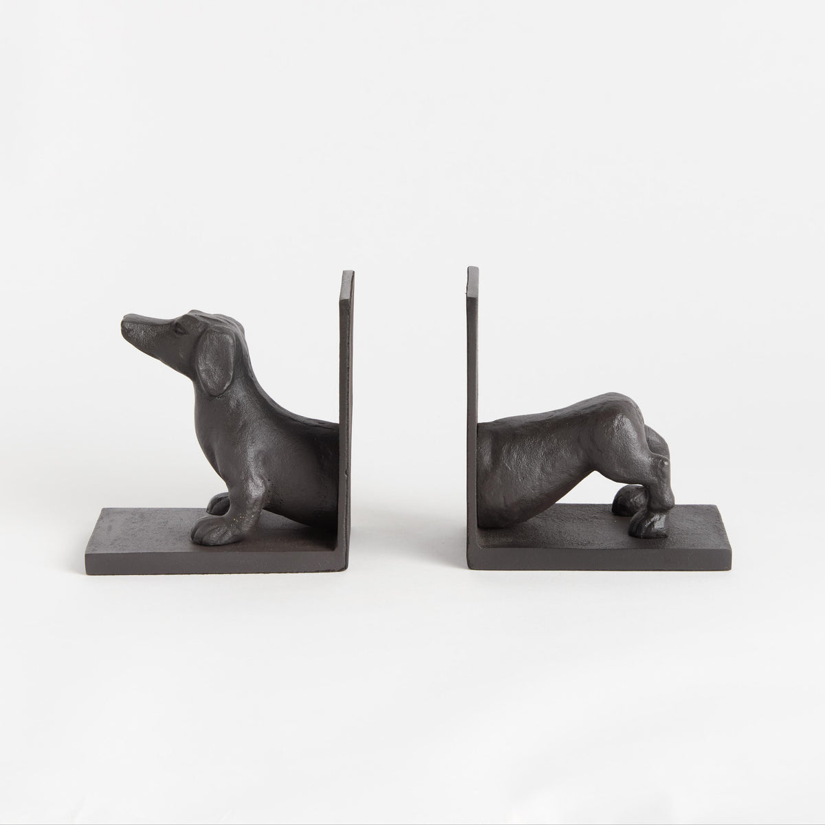 Napa Black Bronze DACHSHUND BOOKENDS, SET OF 2