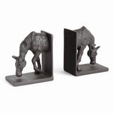 Napa Black Bronze HORSE BOOKENDS, SET OF 2