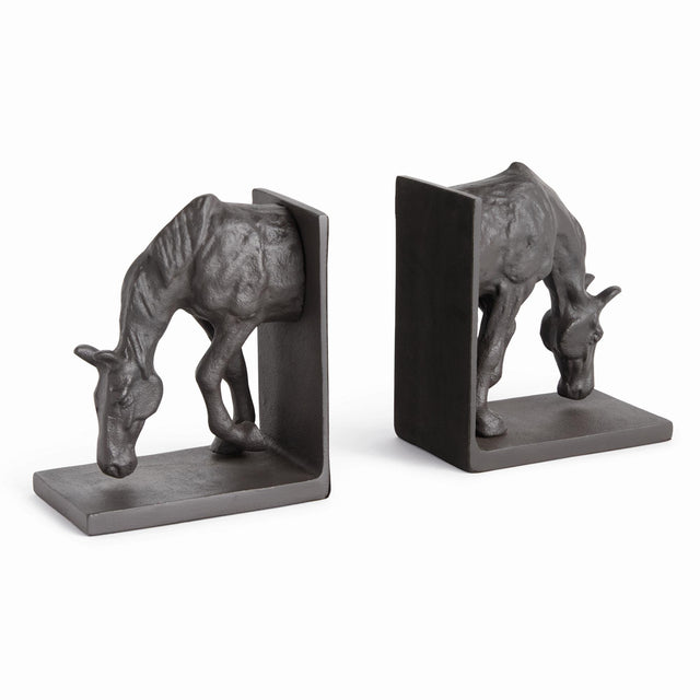 Napa Black Bronze HORSE BOOKENDS, SET OF 2