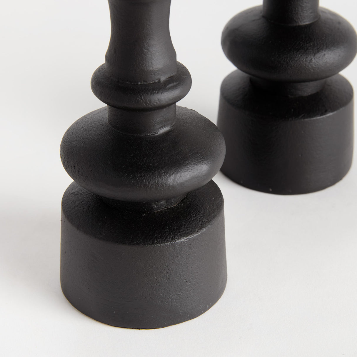 Napa Black Bronze BARRETT CANDLE STANDS, SET OF 2