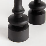 Napa Black Bronze BARRETT CANDLE STANDS, SET OF 2