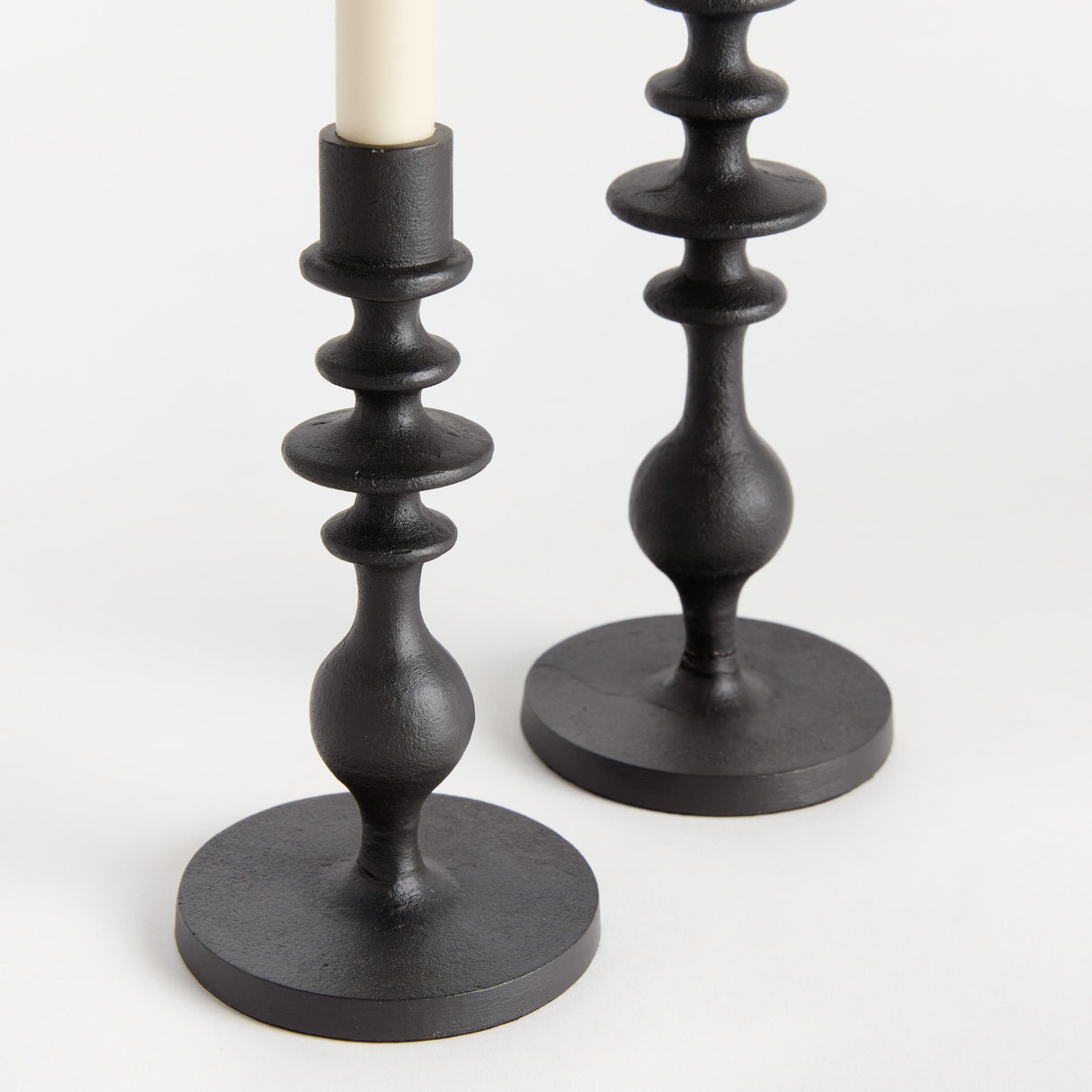 Napa Black Bronze LUKE TAPER HOLDERS, SET OF 2