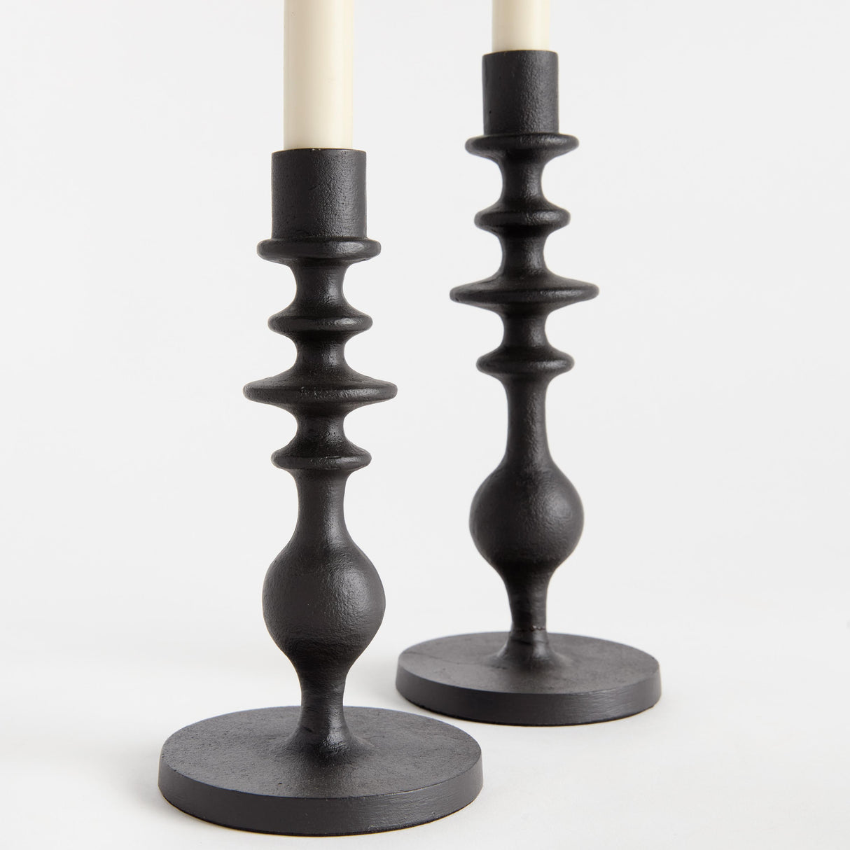 Napa Black Bronze LUKE TAPER HOLDERS, SET OF 2