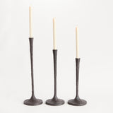 Napa Black Bronze BURKE TAPER HOLDERS, SET OF 3