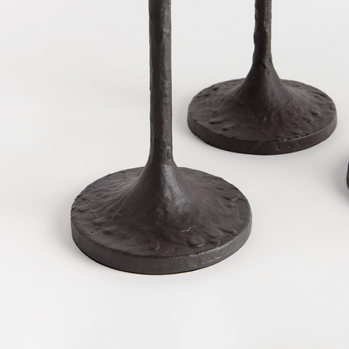 Napa Black Bronze BURKE TAPER HOLDERS, SET OF 3