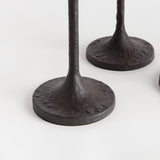 Napa Black Bronze BURKE TAPER HOLDERS, SET OF 3