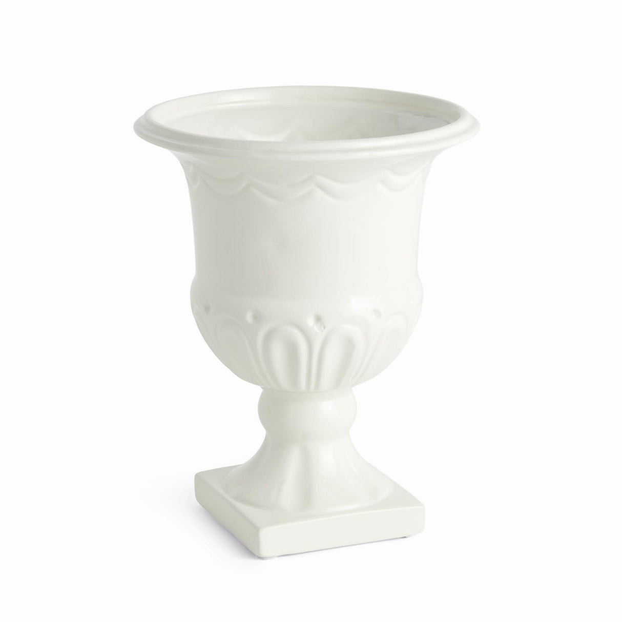 Napa White LIANA DECORATIVE PEDESTAL URN SMALL