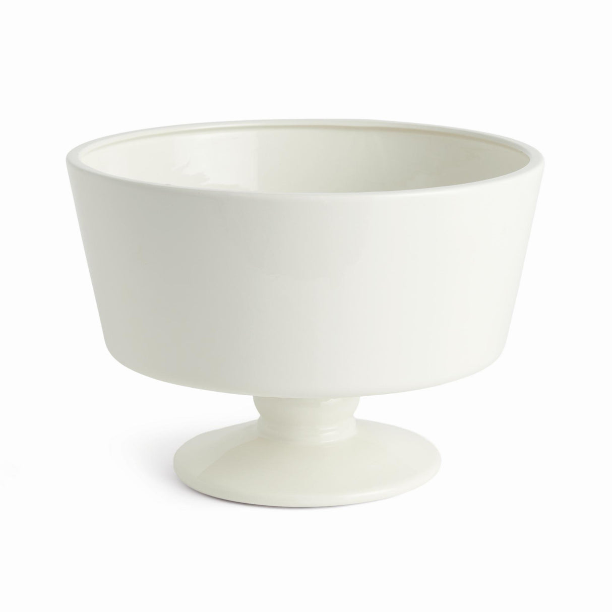 Napa White SENORA DECORATIVE FOOTED BOWL