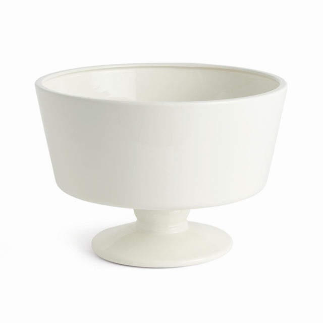 Napa White SENORA DECORATIVE FOOTED BOWL