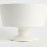 Napa White SENORA DECORATIVE FOOTED BOWL