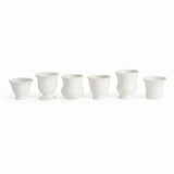 Napa White SENORA MINI CACHEPOTS, SET OF 6
