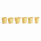 Napa Yellow MIRABELLE MINI CACHEPOTS, SET OF 6