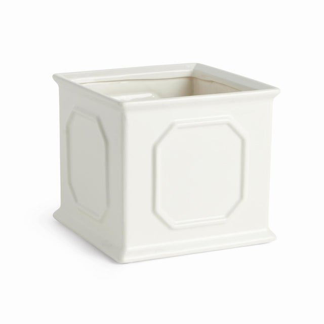Napa White LETTIE SQUARE CACHEPOT LARGE