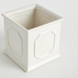 Napa White LETTIE SQUARE CACHEPOT SMALL