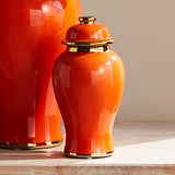 Napa Orange/Gold EVA LIDDED MINI GINGER JAR SMALL
