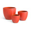 Napa Orange HAYDEN POTS, SET OF 3