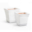 Napa White CARLY POTS, SET OF 2