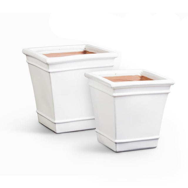 Napa White CARLY POTS, SET OF 2