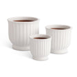 Napa White MAKENNA POTS, SET OF 3