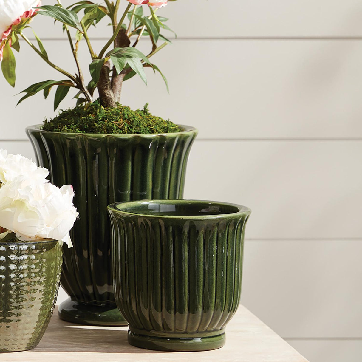 Napa Green KATHRYN POTS, SET OF 2