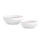 Napa White NAYA LOW BOWLS, SET OF 2