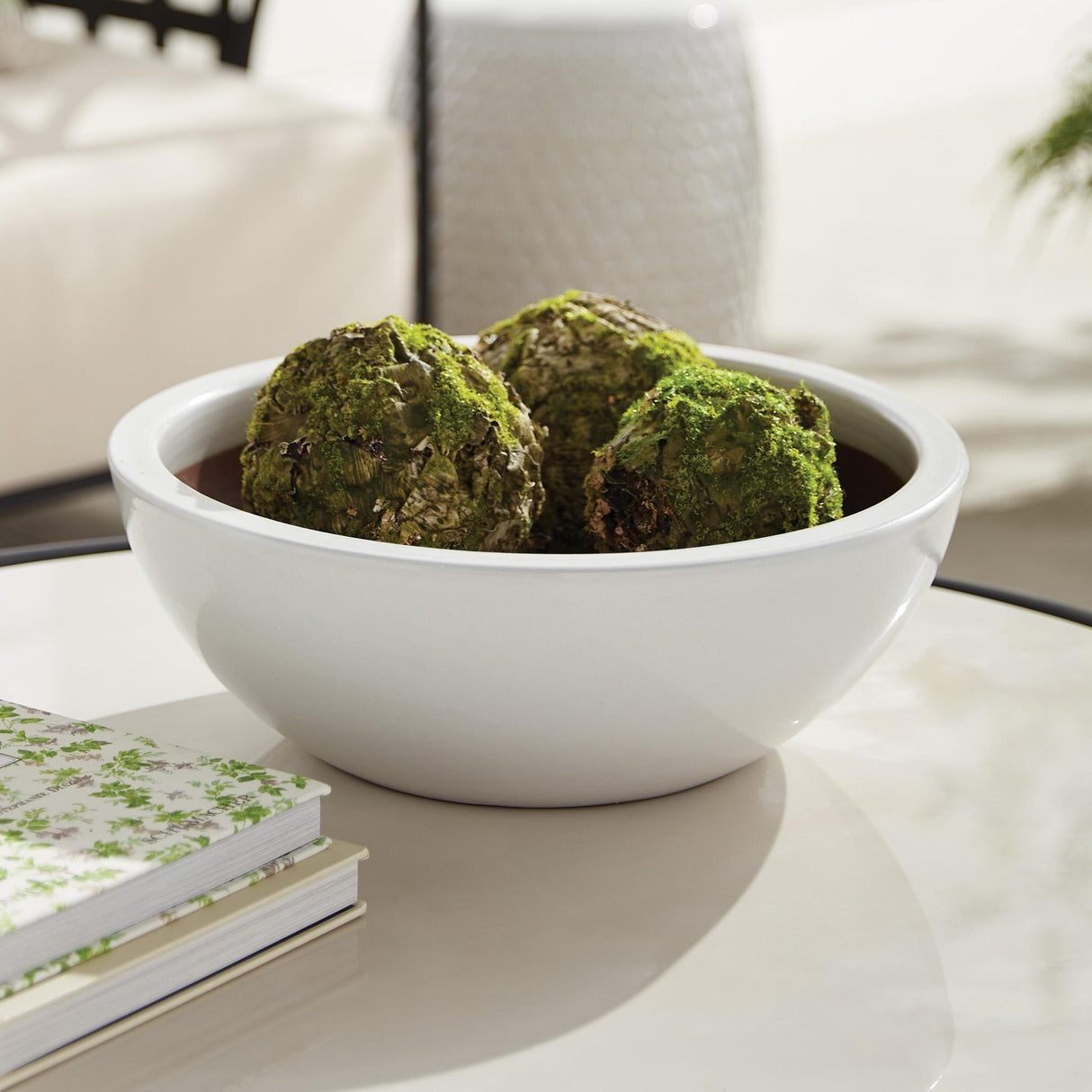 Napa White NAYA LOW BOWLS, SET OF 2