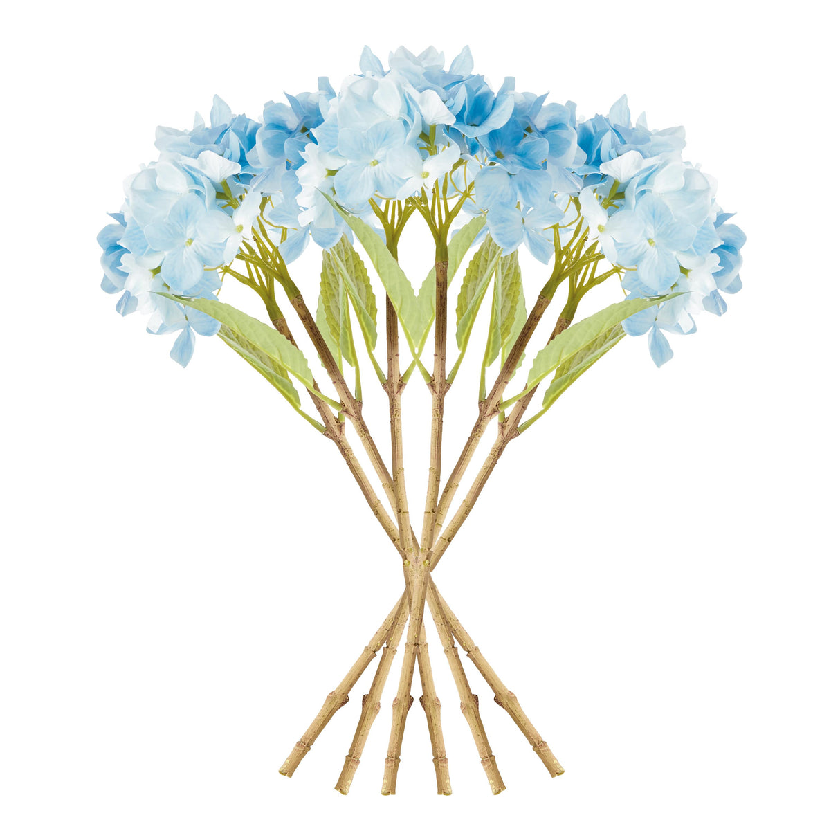 Napa Light Blue HYDRANGEA STEMS 18", SET OF 6