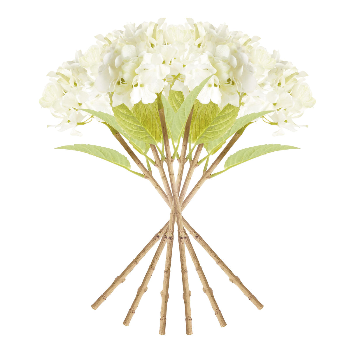 Napa White HYDRANGEA STEMS 18", SET OF 6