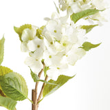 Napa White HYDRANGEA BRANCHES 31", SET OF 2