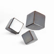 Napa Dark Gray CUBE SCULPTURES, SET OF 3