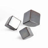 Napa Dark Gray CUBE SCULPTURES, SET OF 3