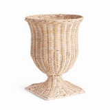 Napa Whitewash CHESAPEAKE RATTAN FOOTED URN NARROW