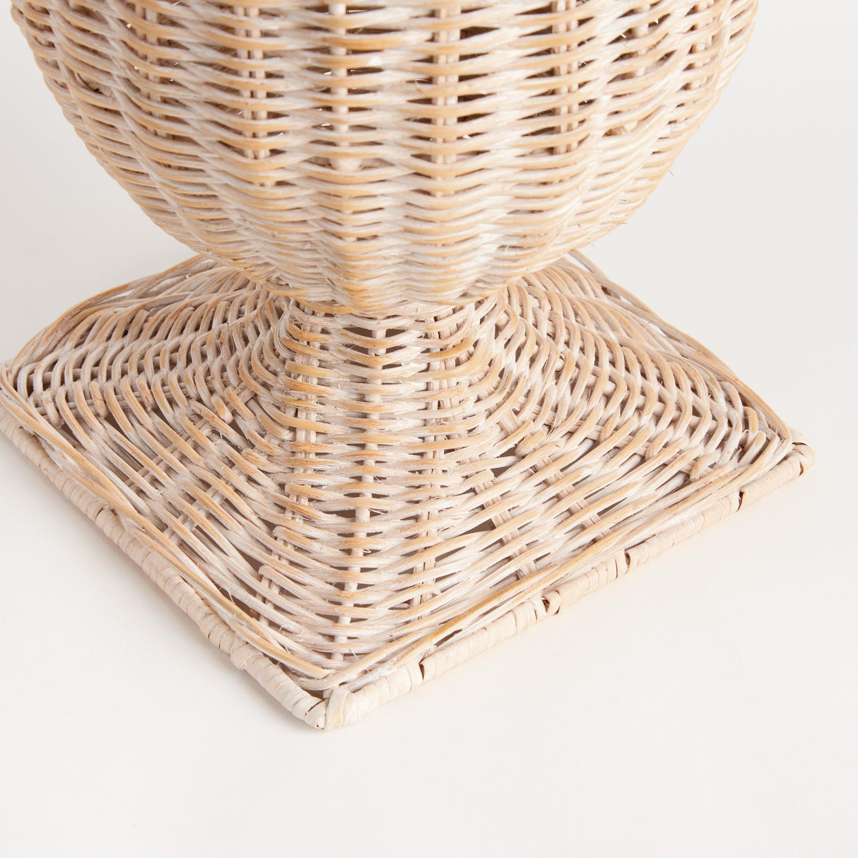 Napa Whitewash CHESAPEAKE RATTAN FOOTED URN NARROW