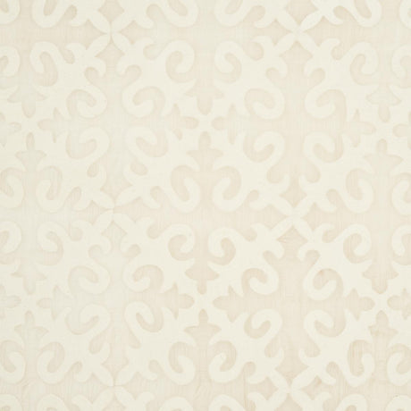 Schumacher Kyrgyzstan Wool Silk Oyster & Natural Fabric