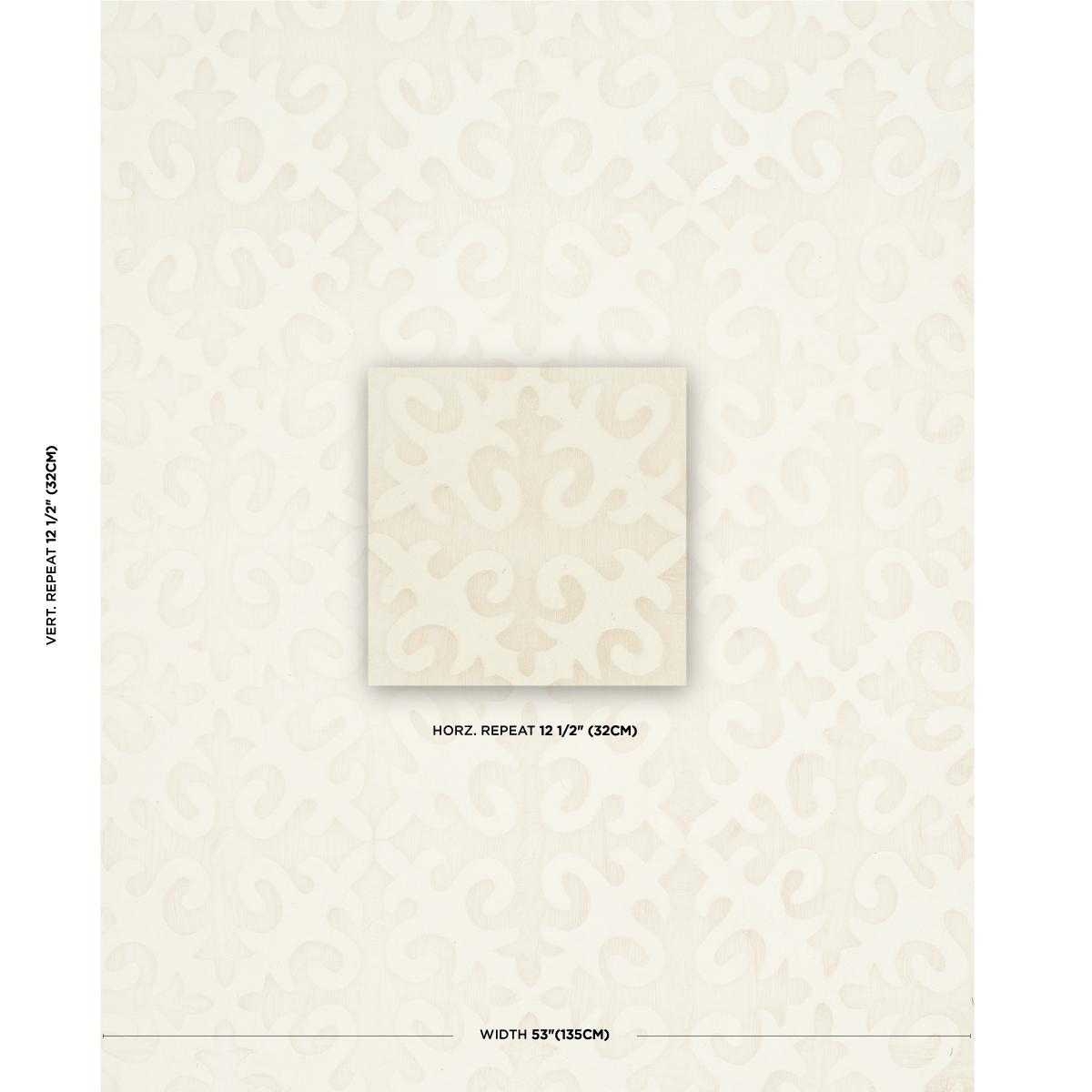Schumacher Kyrgyzstan Wool Silk Oyster & Natural Fabric