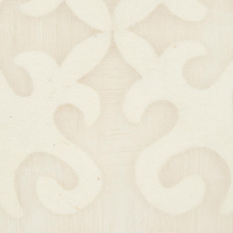 Schumacher Kyrgyzstan Wool Silk Oyster & Natural Fabric