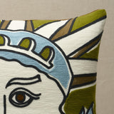 Schumacher Chartreuse 16" x 16" Libert Pillow