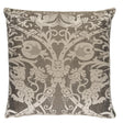 Schumacher Smoke 22" x 22" Dougal Damask Pillow
