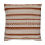 Schumacher Burnt Orange 22" x 22" Skyline Stripes Pillow